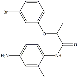 N-(4-amino-2-methylphenyl)-2-(3-bromophenoxy)propanamide Struktur