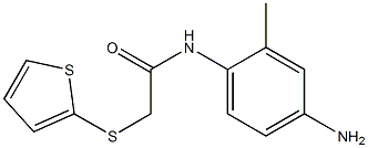 N-(4-amino-2-methylphenyl)-2-(thiophen-2-ylsulfanyl)acetamide Struktur