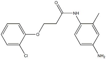 N-(4-amino-2-methylphenyl)-3-(2-chlorophenoxy)propanamide Struktur