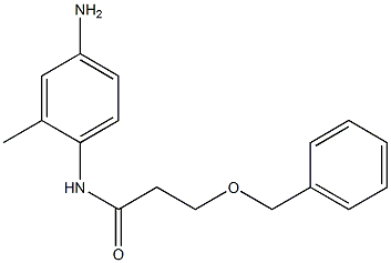 N-(4-amino-2-methylphenyl)-3-(benzyloxy)propanamide Struktur