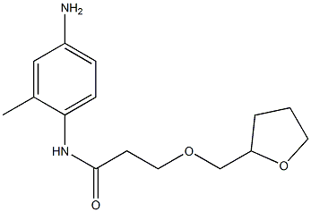 N-(4-amino-2-methylphenyl)-3-(oxolan-2-ylmethoxy)propanamide Struktur