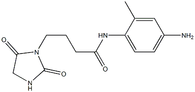 N-(4-amino-2-methylphenyl)-4-(2,5-dioxoimidazolidin-1-yl)butanamide Struktur