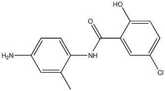 N-(4-amino-2-methylphenyl)-5-chloro-2-hydroxybenzamide Struktur