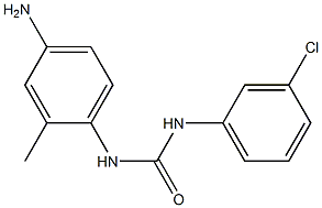 N-(4-amino-2-methylphenyl)-N'-(3-chlorophenyl)urea Struktur