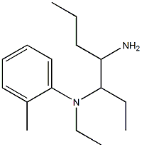 N-(4-aminoheptan-3-yl)-N-ethyl-2-methylaniline Struktur