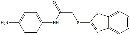 N-(4-aminophenyl)-2-(1,3-benzothiazol-2-ylsulfanyl)acetamide Struktur