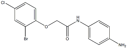 N-(4-aminophenyl)-2-(2-bromo-4-chlorophenoxy)acetamide Struktur