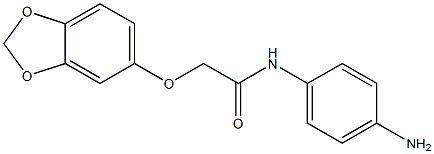 N-(4-aminophenyl)-2-(2H-1,3-benzodioxol-5-yloxy)acetamide Struktur