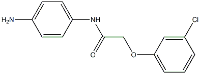 N-(4-aminophenyl)-2-(3-chlorophenoxy)acetamide Struktur