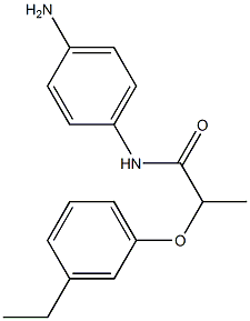 N-(4-aminophenyl)-2-(3-ethylphenoxy)propanamide Struktur