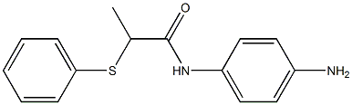 N-(4-aminophenyl)-2-(phenylsulfanyl)propanamide Struktur