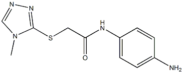 N-(4-aminophenyl)-2-[(4-methyl-4H-1,2,4-triazol-3-yl)sulfanyl]acetamide Struktur