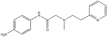 N-(4-aminophenyl)-2-{methyl[2-(pyridin-2-yl)ethyl]amino}acetamide Struktur