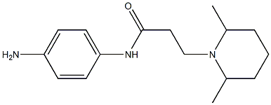 N-(4-aminophenyl)-3-(2,6-dimethylpiperidin-1-yl)propanamide Struktur