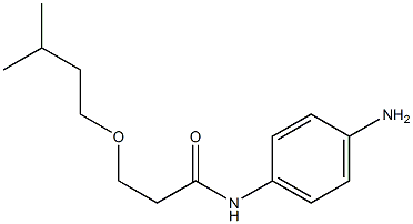 N-(4-aminophenyl)-3-(3-methylbutoxy)propanamide Struktur