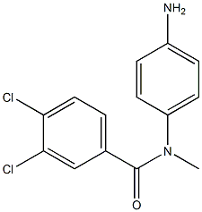 N-(4-aminophenyl)-3,4-dichloro-N-methylbenzamide Struktur