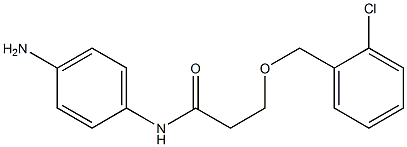 N-(4-aminophenyl)-3-[(2-chlorophenyl)methoxy]propanamide Struktur