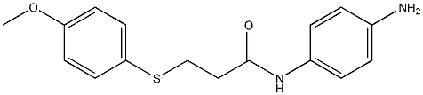 N-(4-aminophenyl)-3-[(4-methoxyphenyl)sulfanyl]propanamide Struktur