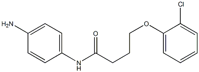 N-(4-aminophenyl)-4-(2-chlorophenoxy)butanamide Struktur