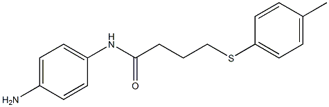 N-(4-aminophenyl)-4-[(4-methylphenyl)sulfanyl]butanamide Struktur