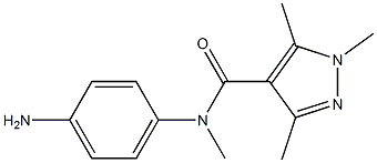 N-(4-aminophenyl)-N,1,3,5-tetramethyl-1H-pyrazole-4-carboxamide Struktur