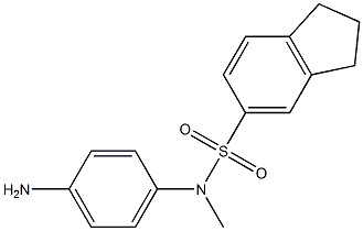 N-(4-aminophenyl)-N-methyl-2,3-dihydro-1H-indene-5-sulfonamide Struktur