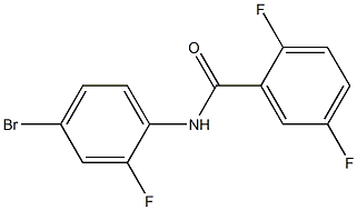 N-(4-bromo-2-fluorophenyl)-2,5-difluorobenzamide Struktur