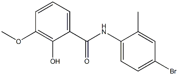 N-(4-bromo-2-methylphenyl)-2-hydroxy-3-methoxybenzamide Struktur