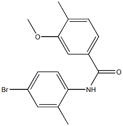 N-(4-bromo-2-methylphenyl)-3-methoxy-4-methylbenzamide Struktur