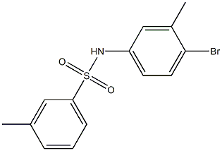 N-(4-bromo-3-methylphenyl)-3-methylbenzene-1-sulfonamide Struktur