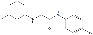 N-(4-bromophenyl)-2-[(2,3-dimethylcyclohexyl)amino]acetamide Struktur