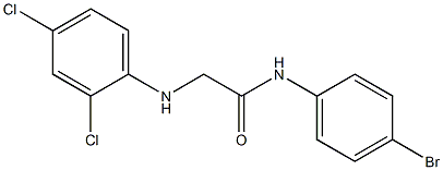 N-(4-bromophenyl)-2-[(2,4-dichlorophenyl)amino]acetamide Struktur