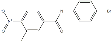 N-(4-bromophenyl)-3-methyl-4-nitrobenzamide Struktur