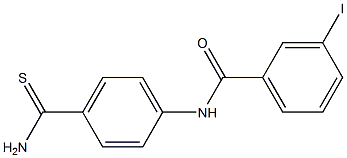 N-(4-carbamothioylphenyl)-3-iodobenzamide Struktur