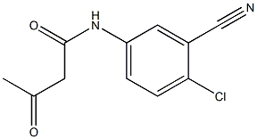 N-(4-chloro-3-cyanophenyl)-3-oxobutanamide Struktur