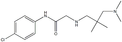 N-(4-chlorophenyl)-2-({2-[(dimethylamino)methyl]-2-methylpropyl}amino)acetamide Struktur