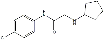 N-(4-chlorophenyl)-2-(cyclopentylamino)acetamide Struktur