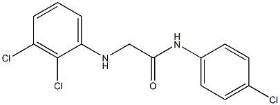 N-(4-chlorophenyl)-2-[(2,3-dichlorophenyl)amino]acetamide Struktur