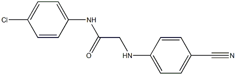 N-(4-chlorophenyl)-2-[(4-cyanophenyl)amino]acetamide Struktur