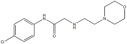 N-(4-chlorophenyl)-2-{[2-(morpholin-4-yl)ethyl]amino}acetamide Struktur