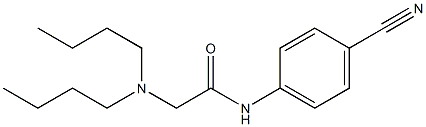 N-(4-cyanophenyl)-2-(dibutylamino)acetamide Struktur