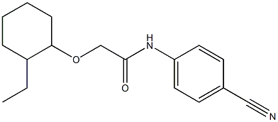 N-(4-cyanophenyl)-2-[(2-ethylcyclohexyl)oxy]acetamide Struktur