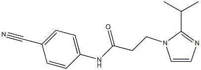 N-(4-cyanophenyl)-3-[2-(propan-2-yl)-1H-imidazol-1-yl]propanamide Struktur