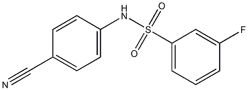 N-(4-cyanophenyl)-3-fluorobenzenesulfonamide Struktur