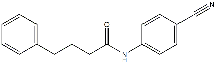 N-(4-cyanophenyl)-4-phenylbutanamide Struktur