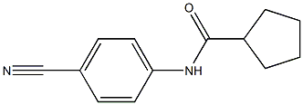 N-(4-cyanophenyl)cyclopentanecarboxamide Struktur