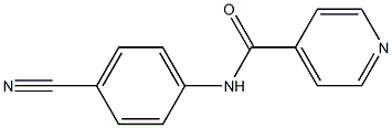 N-(4-cyanophenyl)isonicotinamide Struktur