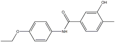 N-(4-ethoxyphenyl)-3-hydroxy-4-methylbenzamide Struktur