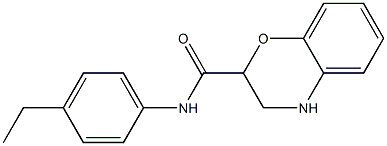 N-(4-ethylphenyl)-3,4-dihydro-2H-1,4-benzoxazine-2-carboxamide Struktur