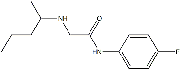 N-(4-fluorophenyl)-2-(pentan-2-ylamino)acetamide Struktur